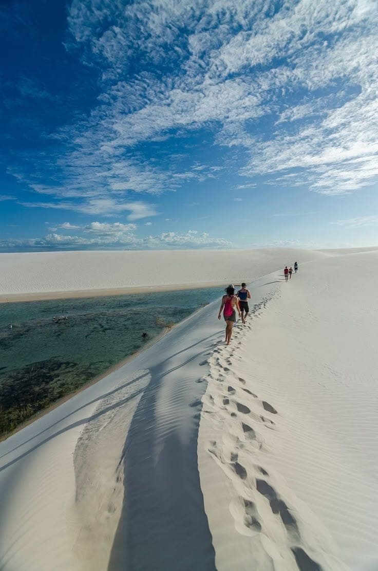 Paisagem do circuito de Atins, na foz do Rio Preguiças